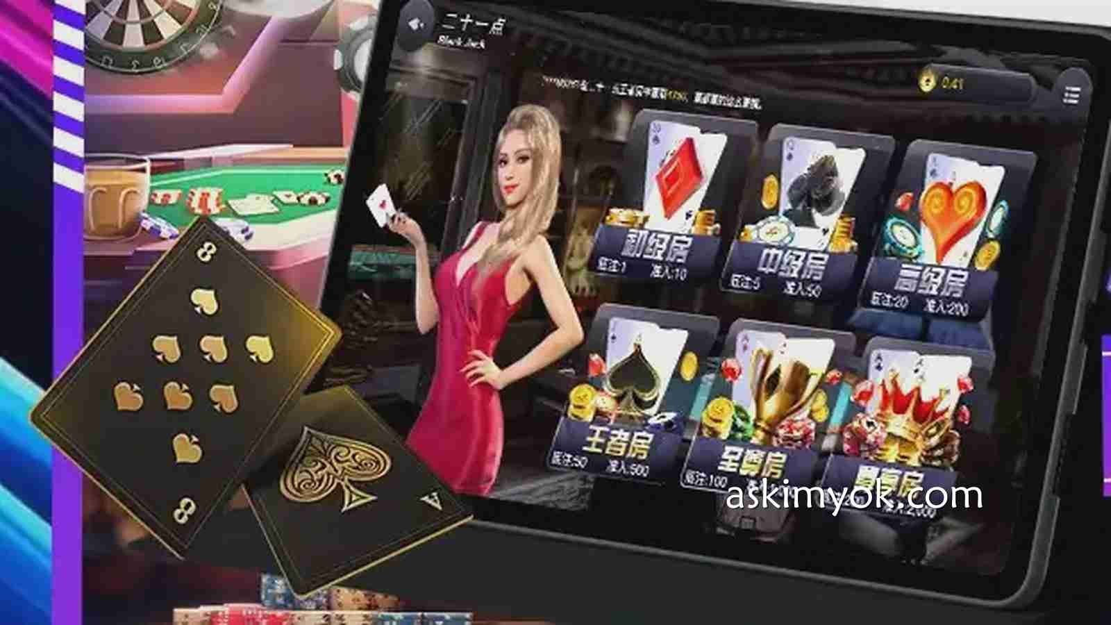 玩《21点》就到爱游戏棋牌玩，快速上手赚多多