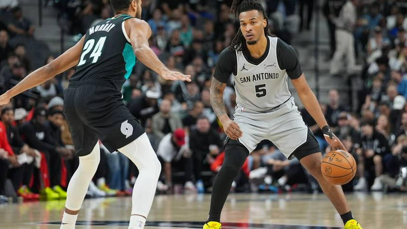 爱游戏体育独家报道:阿夫迪亚29+11+10杨瀚森2分2板 开拓者险胜马刺